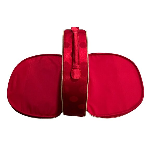 Estee Lauder Holiday Red Polka Dot Large Train Case Travel Makeup Bag 2025 GWP - Picture 12 of 14